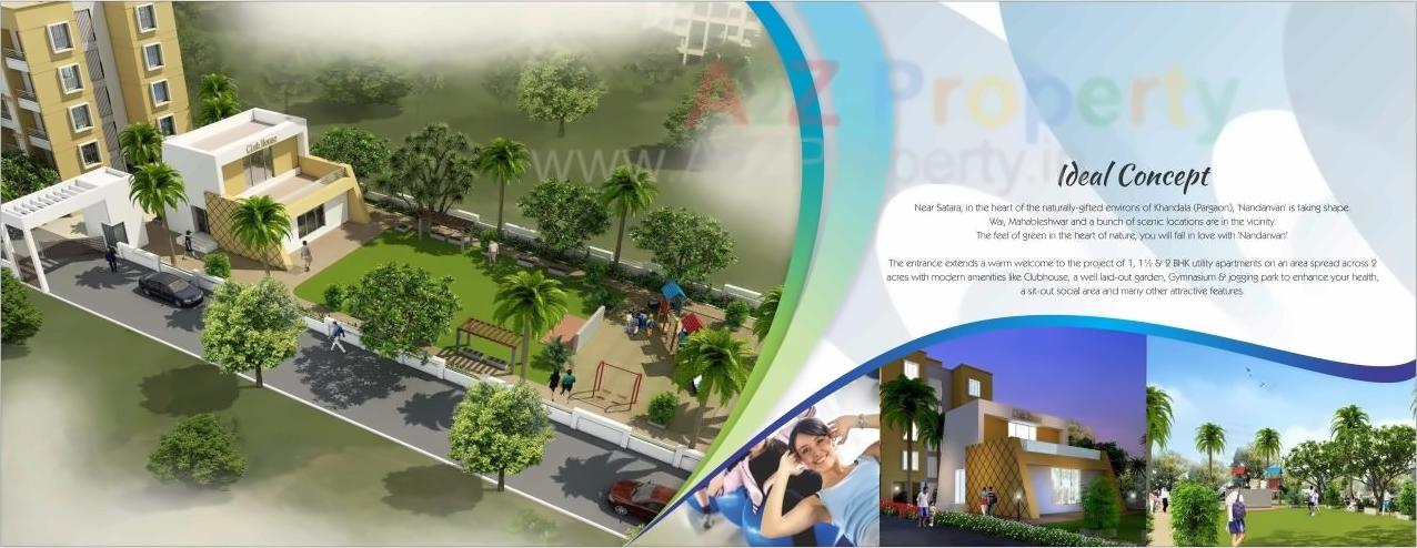 3D Elevation of real estate project Nandanvan located at Khandala, Satara, Maharashtra