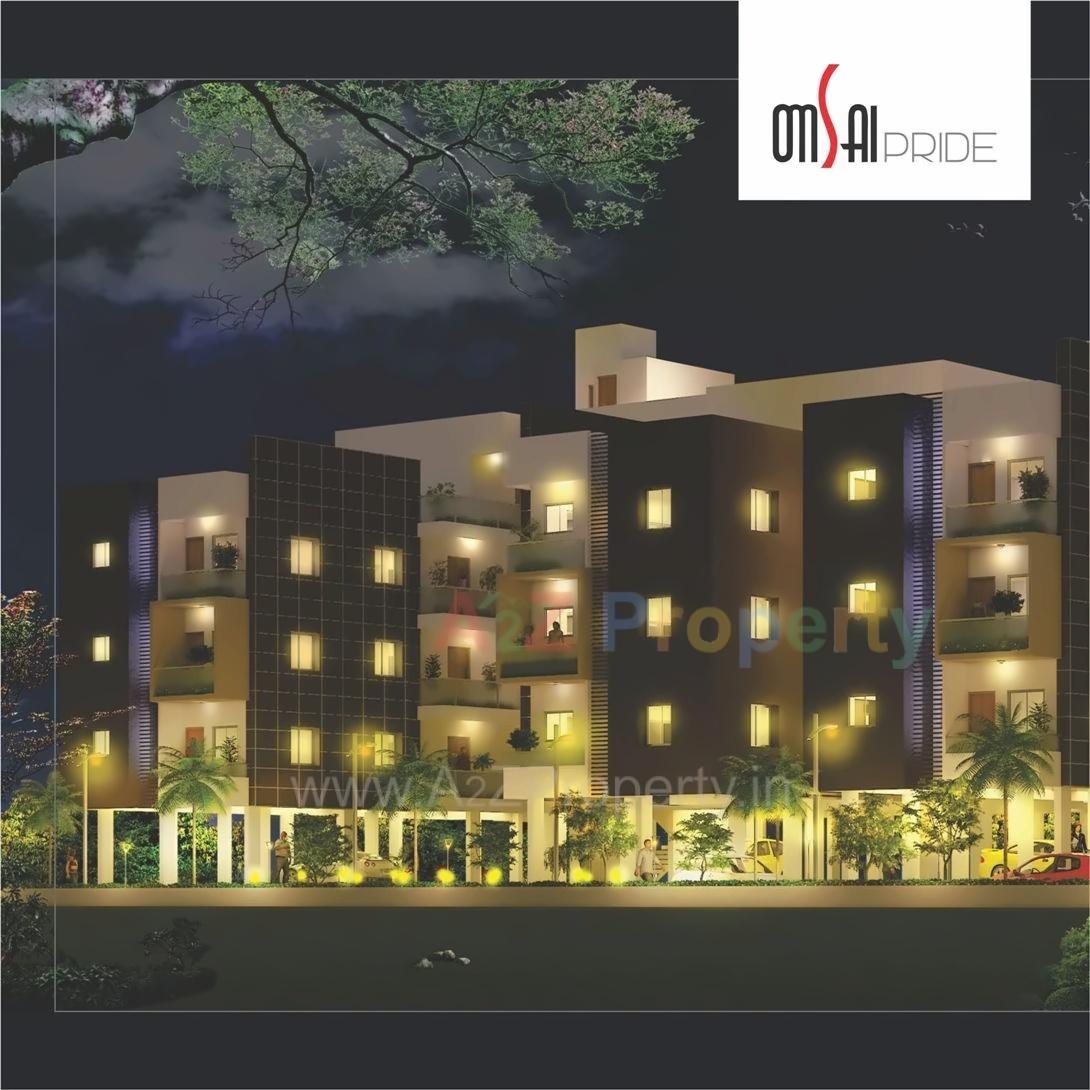Layout of real estate project Om Sai Pride located at Malkapur-np, Satara, Maharashtra