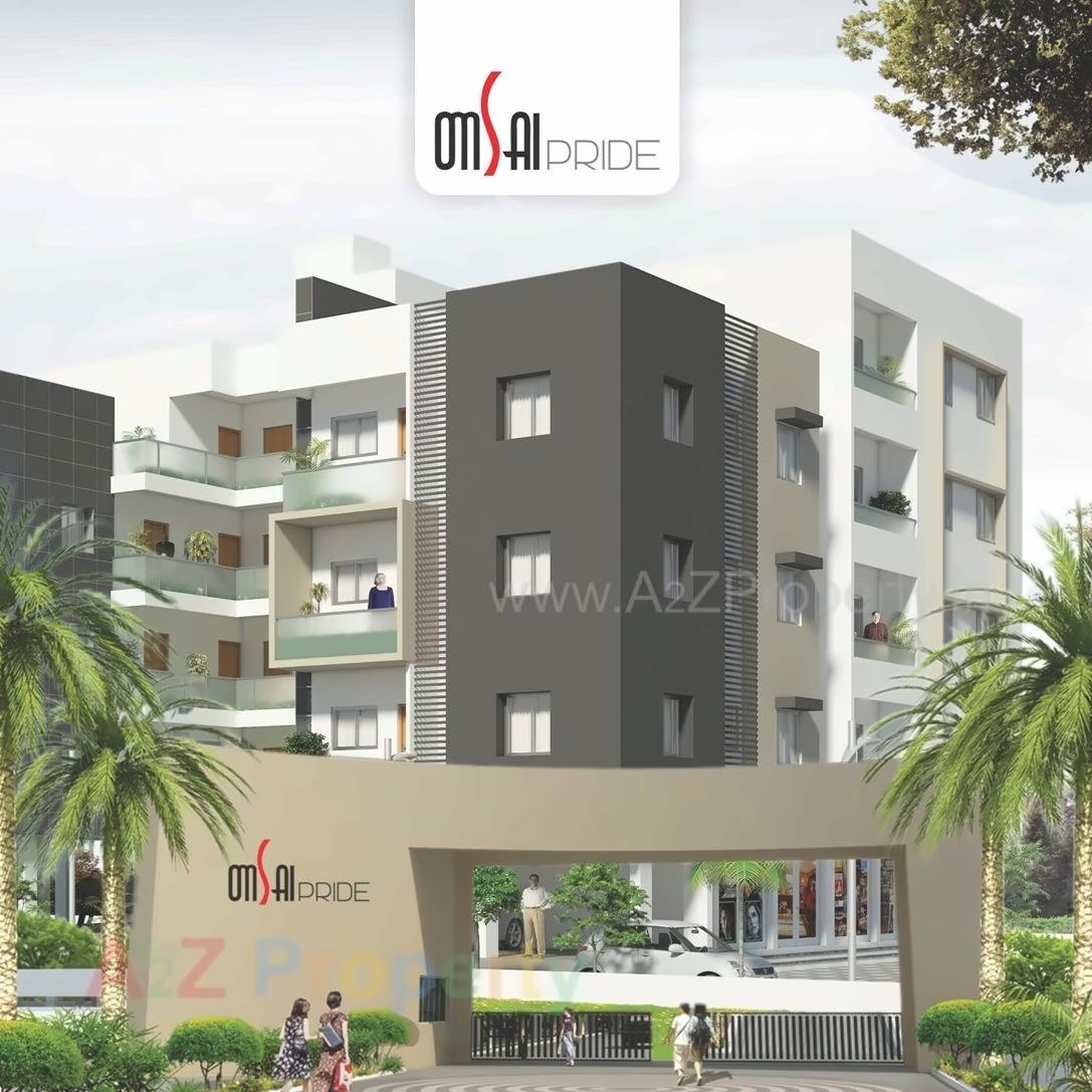 3D Elevation of real estate project Om Sai Pride located at Malkapur-np, Satara, Maharashtra