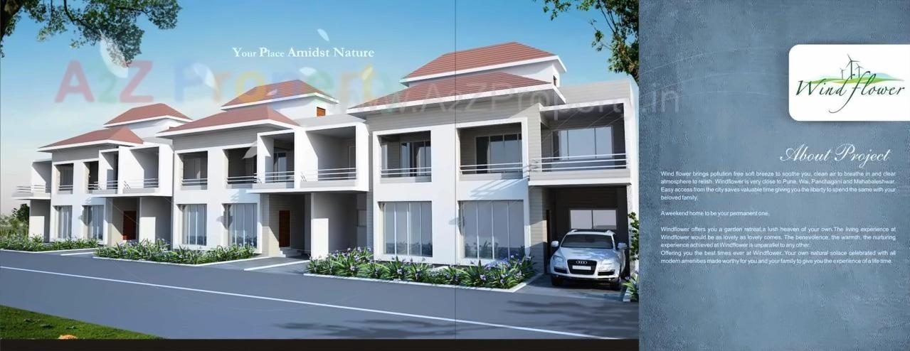 3D Elevation of real estate project Wind Flower located at Kawathe, Satara, Maharashtra