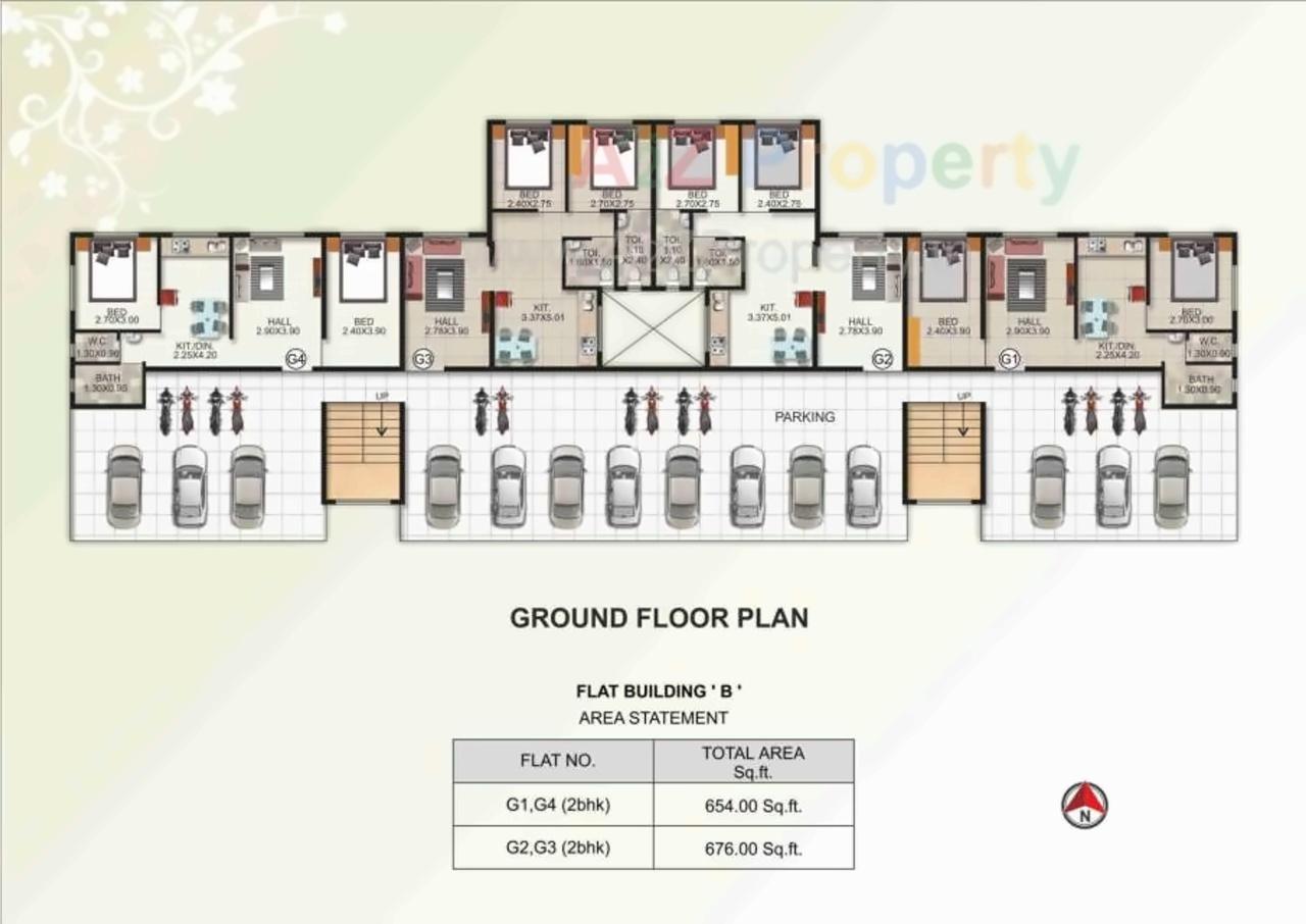 Layout of real estate project Icon Greens located at Kudal-ct, Sindhudurg, Maharashtra