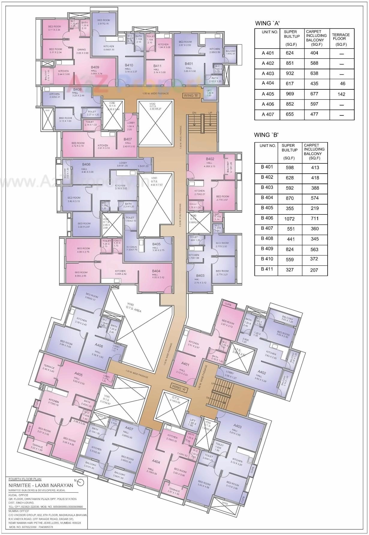 Layout of real estate project Nirmitee Laxminarayan located at Kudal-ct, Sindhudurg, Maharashtra