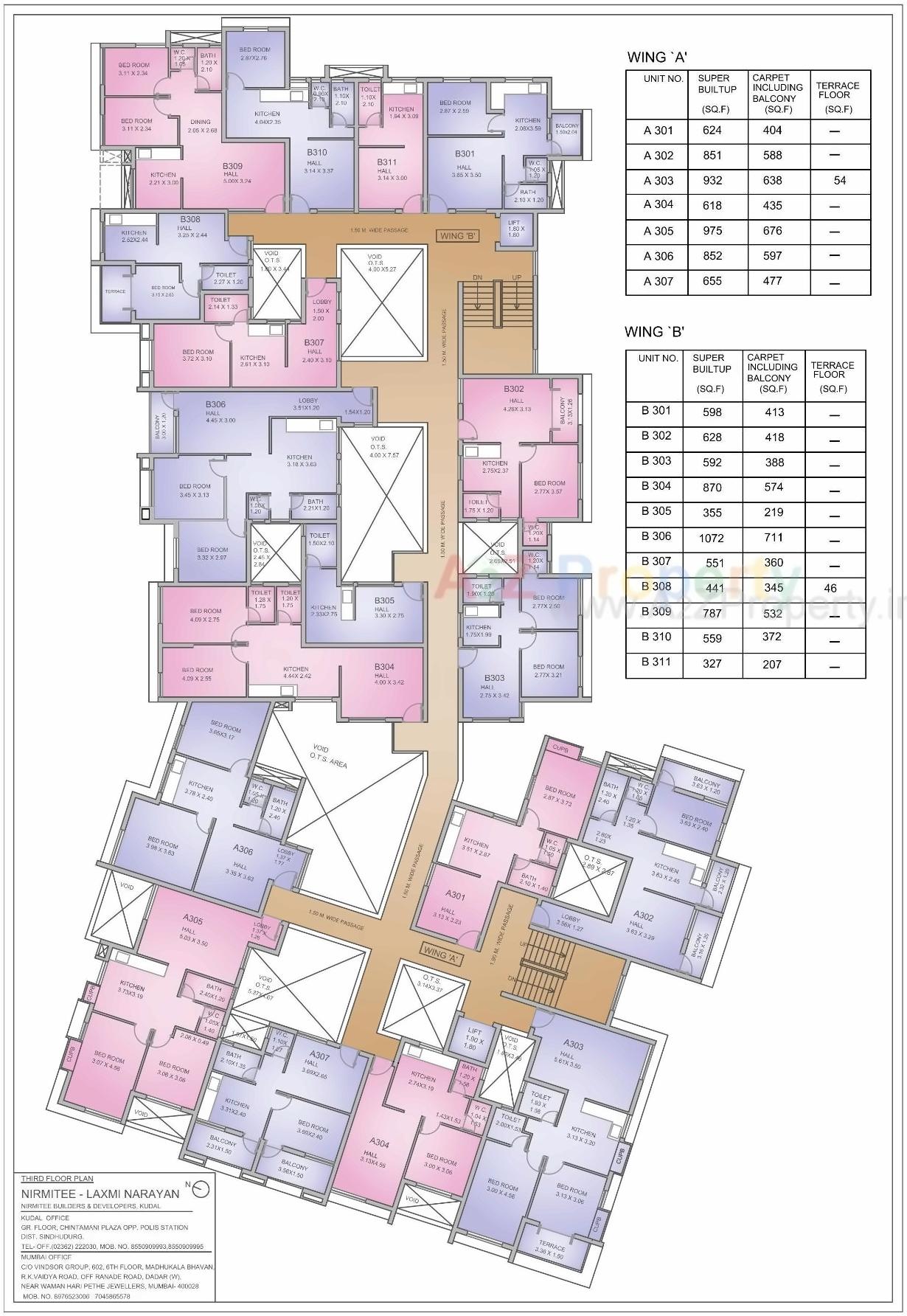 Layout of real estate project Nirmitee Laxminarayan located at Kudal-ct, Sindhudurg, Maharashtra