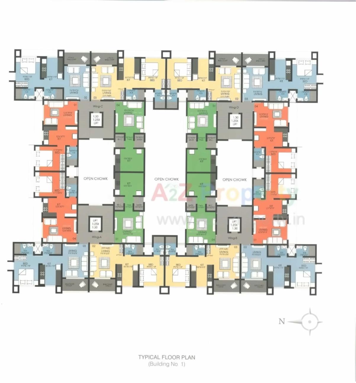 Layout of real estate project Pride Signature located at Malwan-m-cl, Sindhudurg, Maharashtra