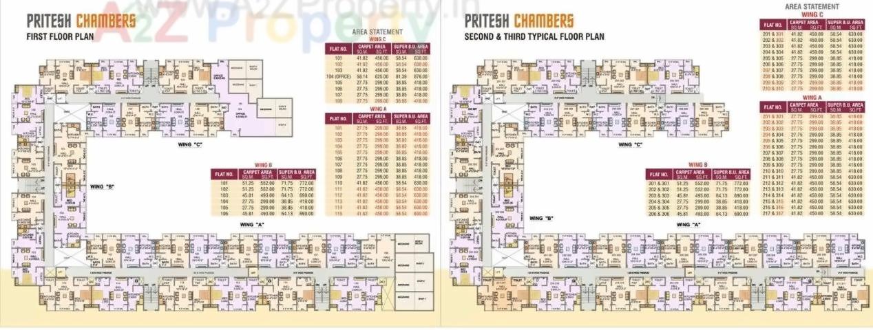 Layout of real estate project Pritesh Chambers located at Kumbharli, Sindhudurg, Maharashtra