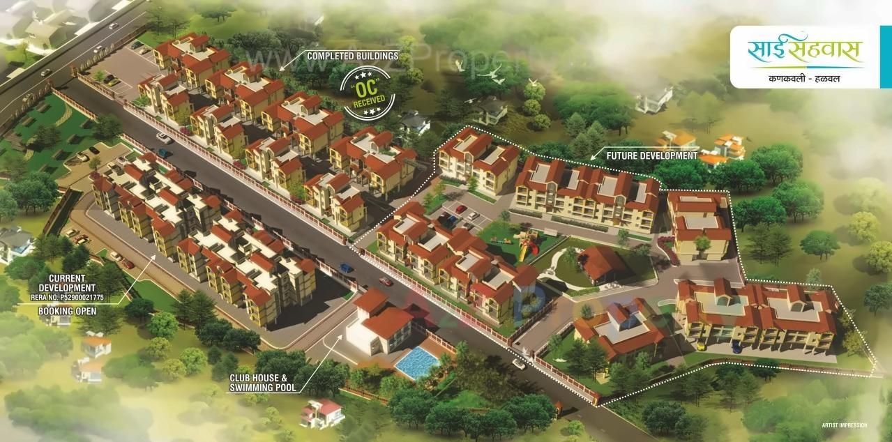 3D Elevation of real estate project Sai Sahavas located at Halval, Sindhudurg, Maharashtra