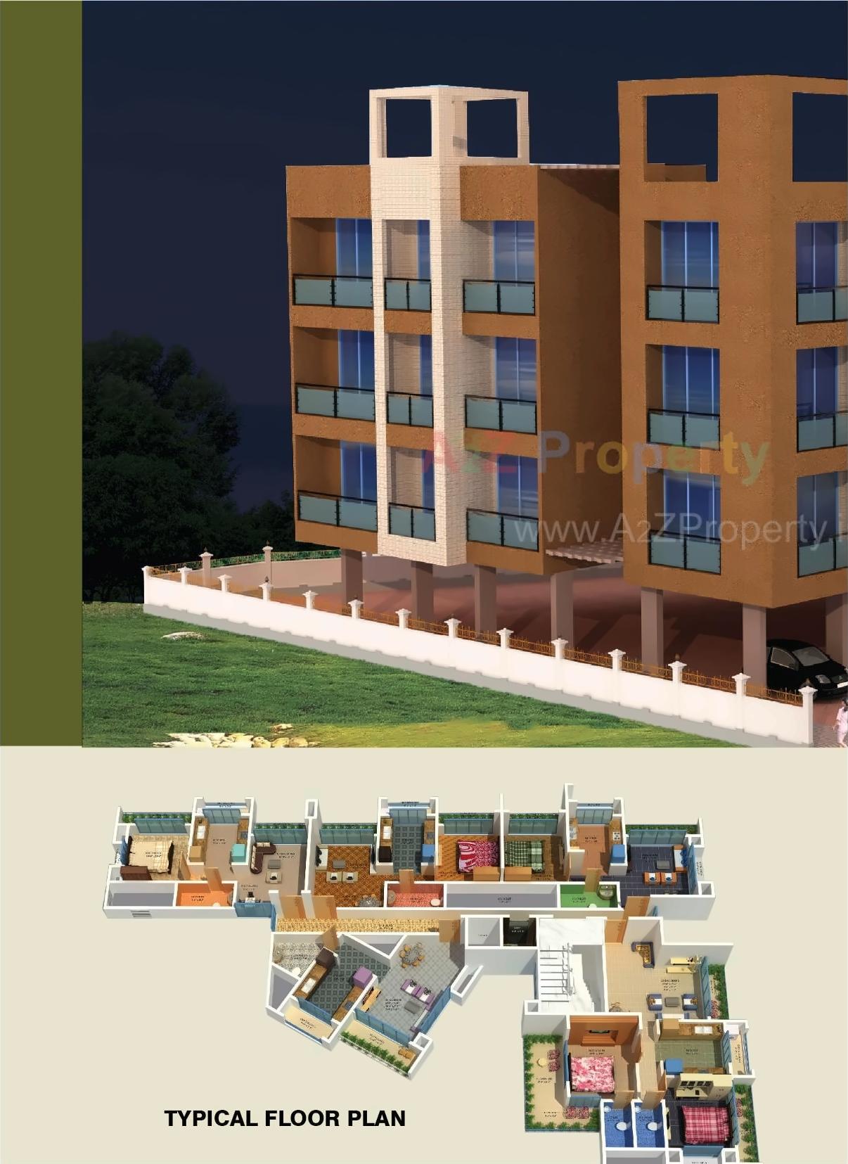 3D Elevation of real estate project Torana Apartments located at Oras-bk, Sindhudurg, Maharashtra