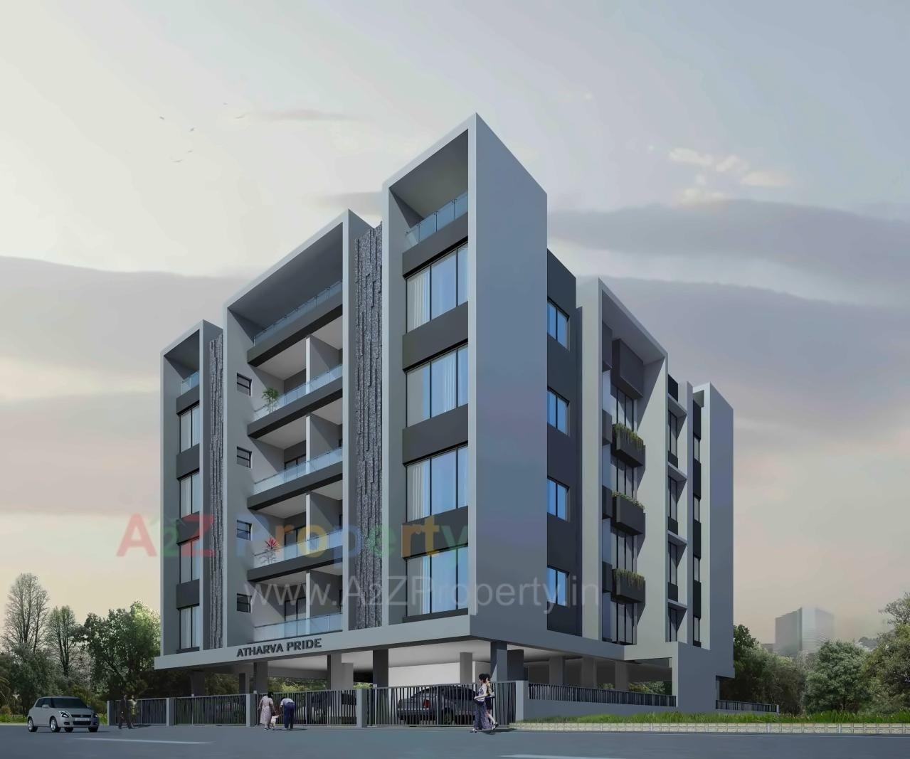 3D Elevation of real estate project Athrva Pride located at Pandharpur, Solapur, Maharashtra