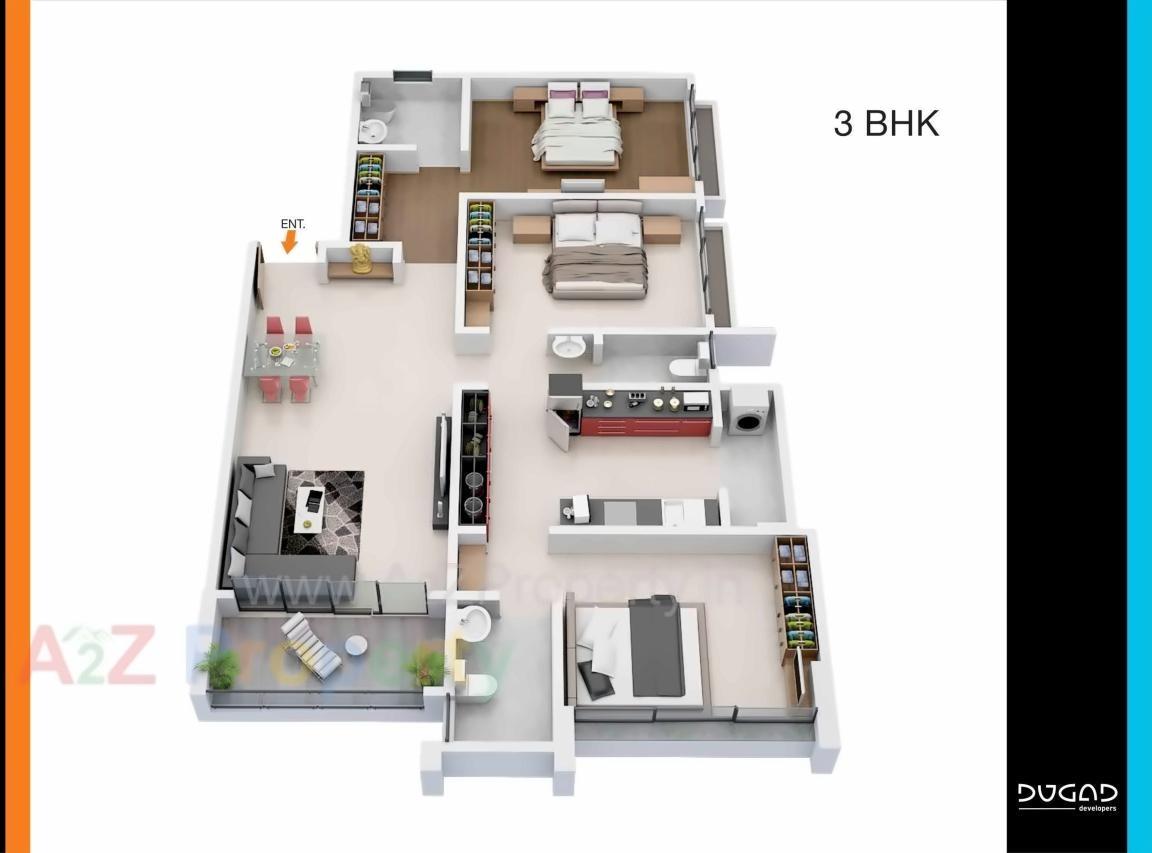 Layout of real estate project Athrva Pride located at Pandharpur, Solapur, Maharashtra