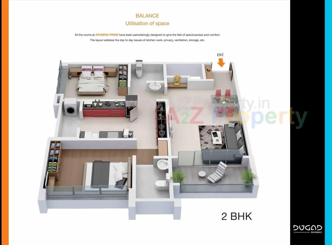 Layout of real estate project Athrva Pride located at Pandharpur, Solapur, Maharashtra