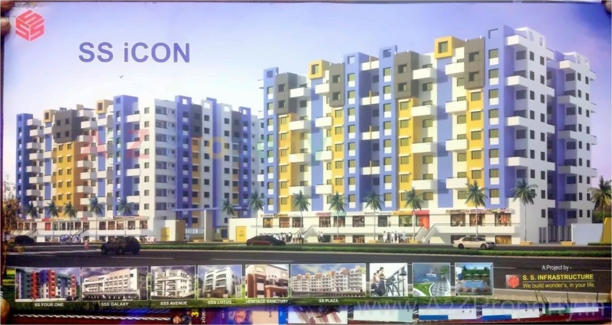 3D Elevation of real estate project S  S  Icon located at Solapur-m-corp, Solapur, Maharashtra