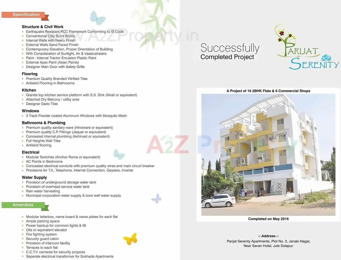  of real estate project Sukhada Apartments located at Solapur-m-corp, Solapur, Maharashtra