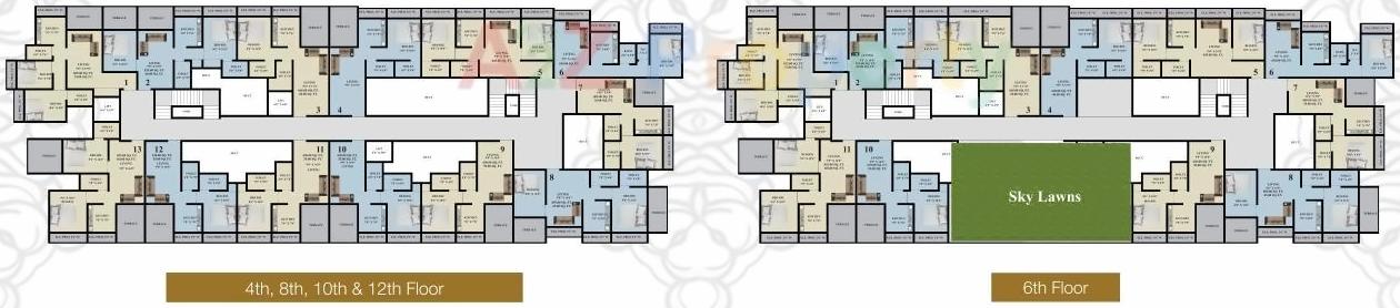 Layout of real estate project Aditya Platinum located at Badlapur-m-cl, Thane, Maharashtra