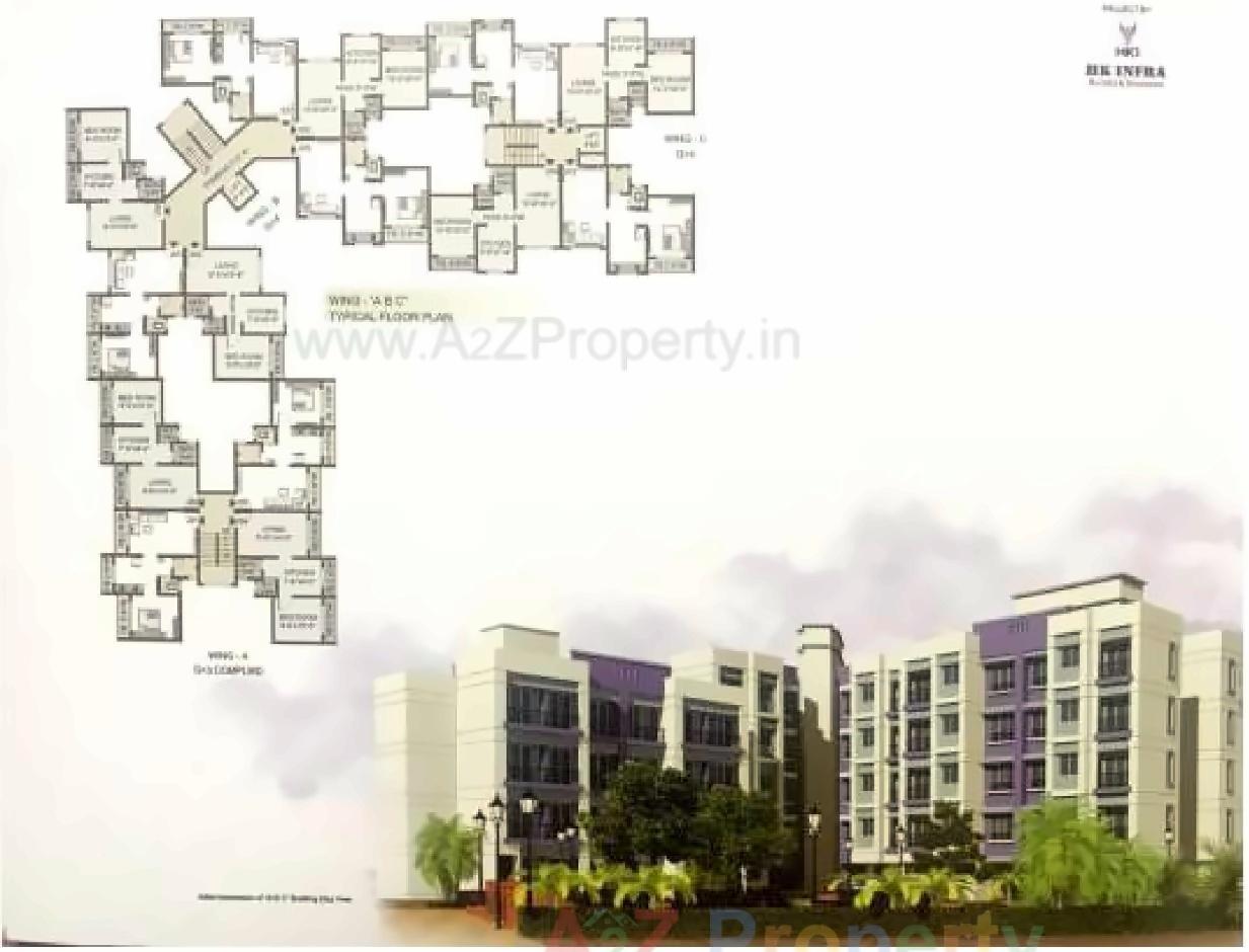 Layout of real estate project Aghav Resideny located at Atgaon, Thane, Maharashtra