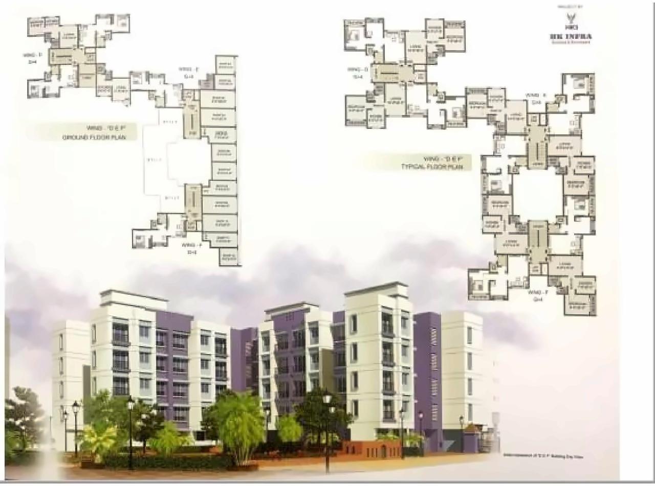 Layout of real estate project Aghav Resideny located at Atgaon, Thane, Maharashtra