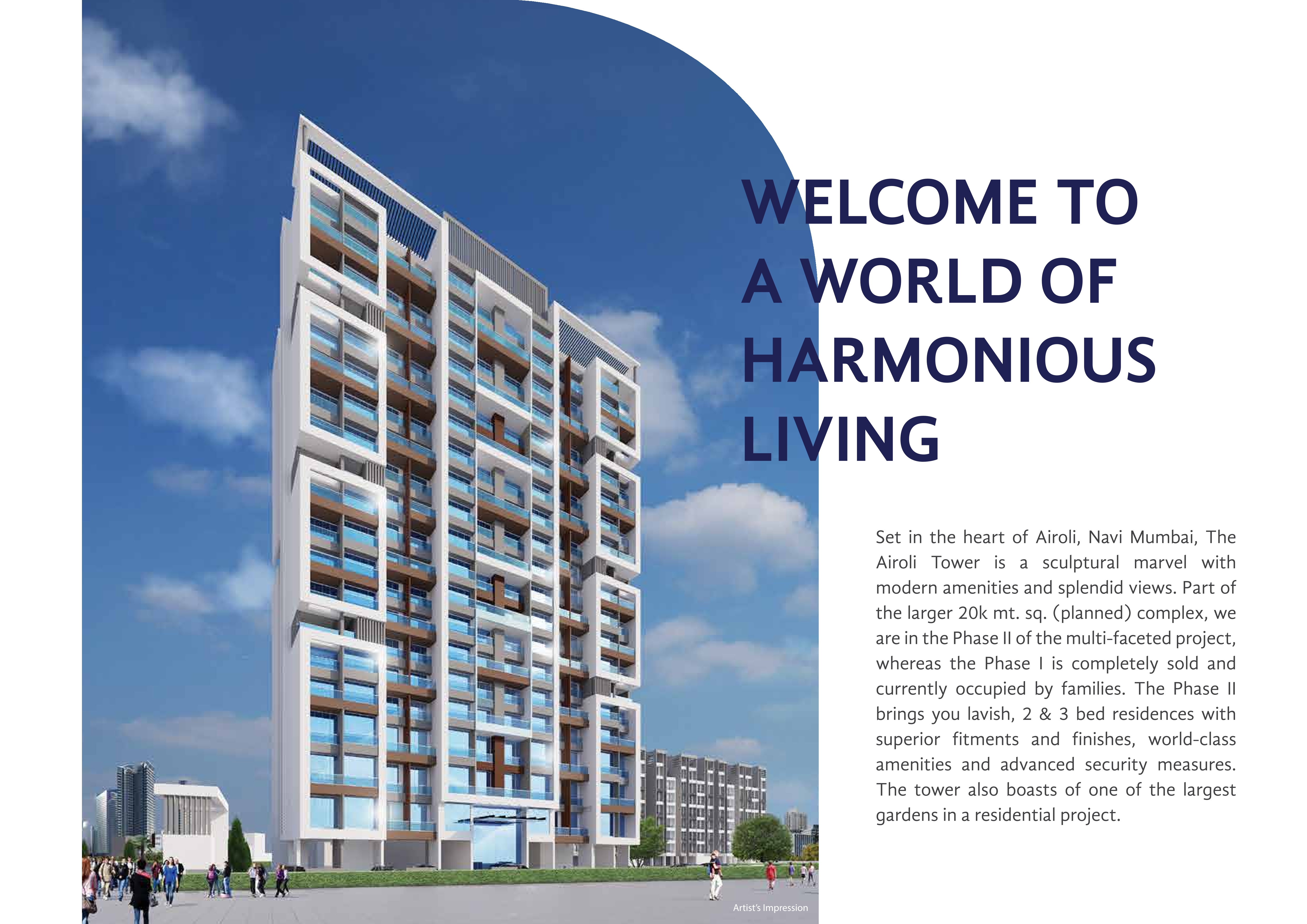 3D Elevation of real estate project Airoli Co Op Housing Soc Ltd located at Navi-mumbai-m-corp, Thane, Maharashtra