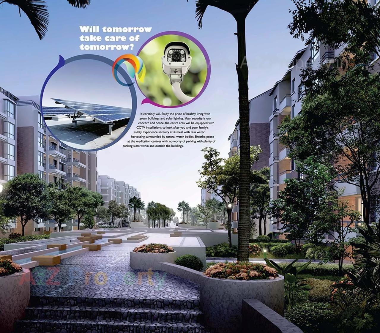 3D Elevation of real estate project Ajmera Heritage located at Khardi-ct, Thane, Maharashtra