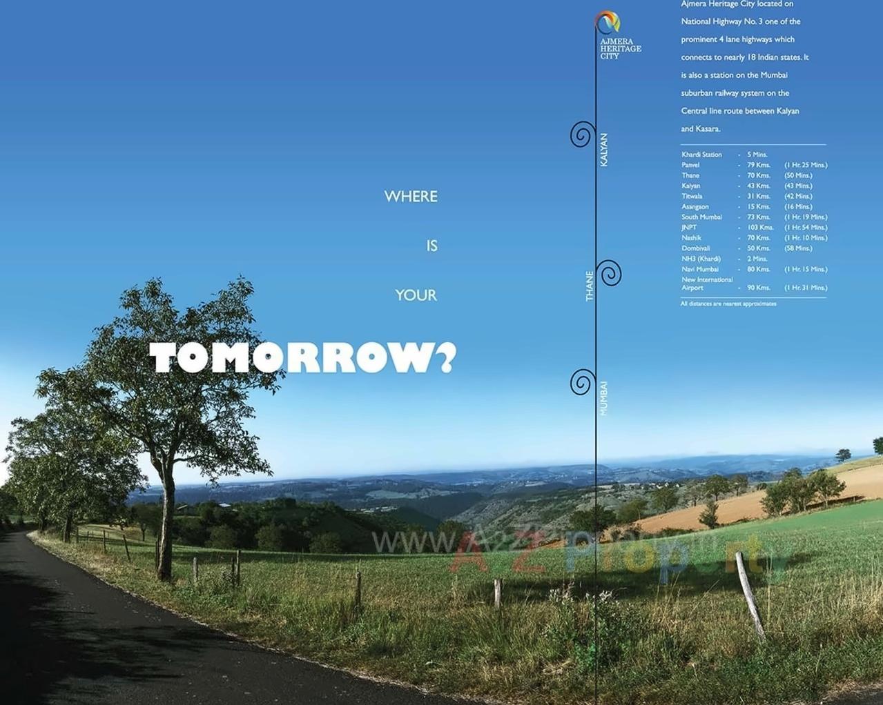 3D Elevation of real estate project Ajmera Heritage located at Khardi-ct, Thane, Maharashtra