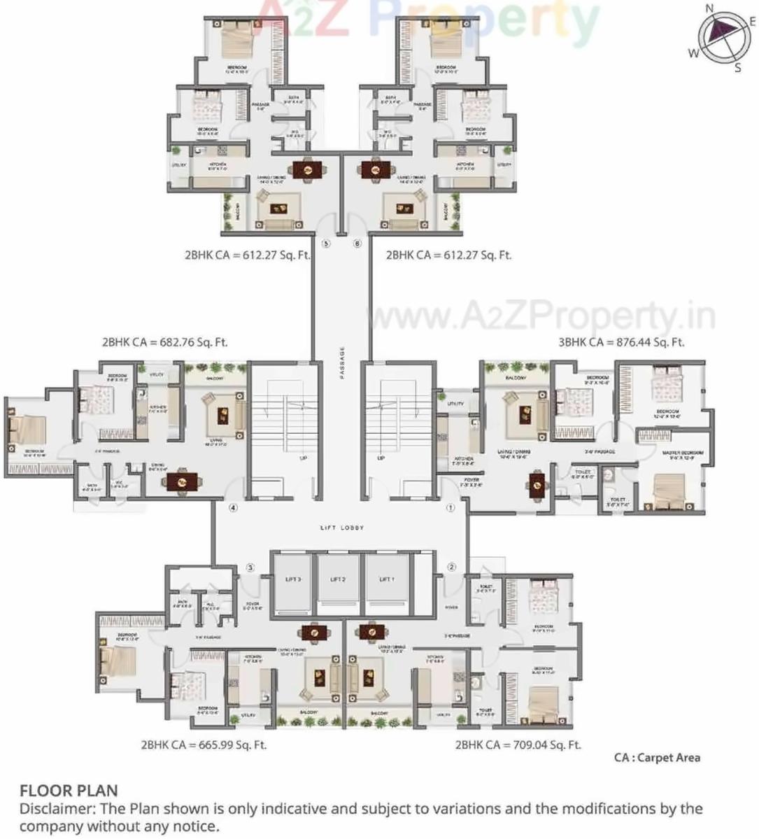 Layout of real estate project Amantra located at Ranjnoli, Thane, Maharashtra