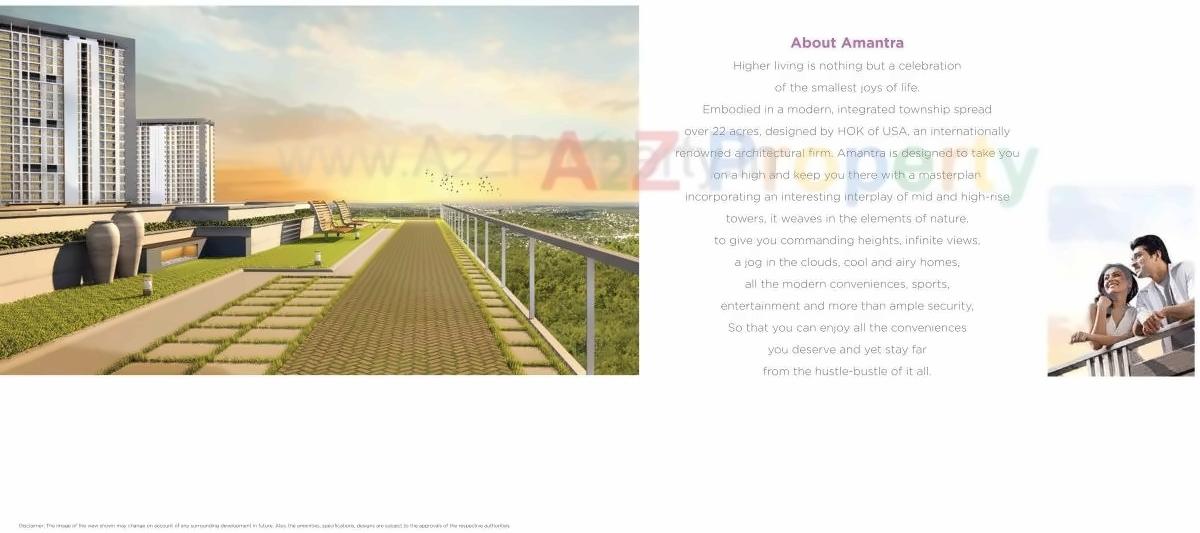 3D Elevation of real estate project Amantra located at Ranjnoli, Thane, Maharashtra