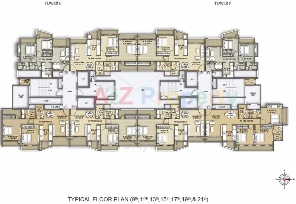 Layout of real estate project Ana Avant Garde located at Mirabhayandar-m-corp, Thane, Maharashtra