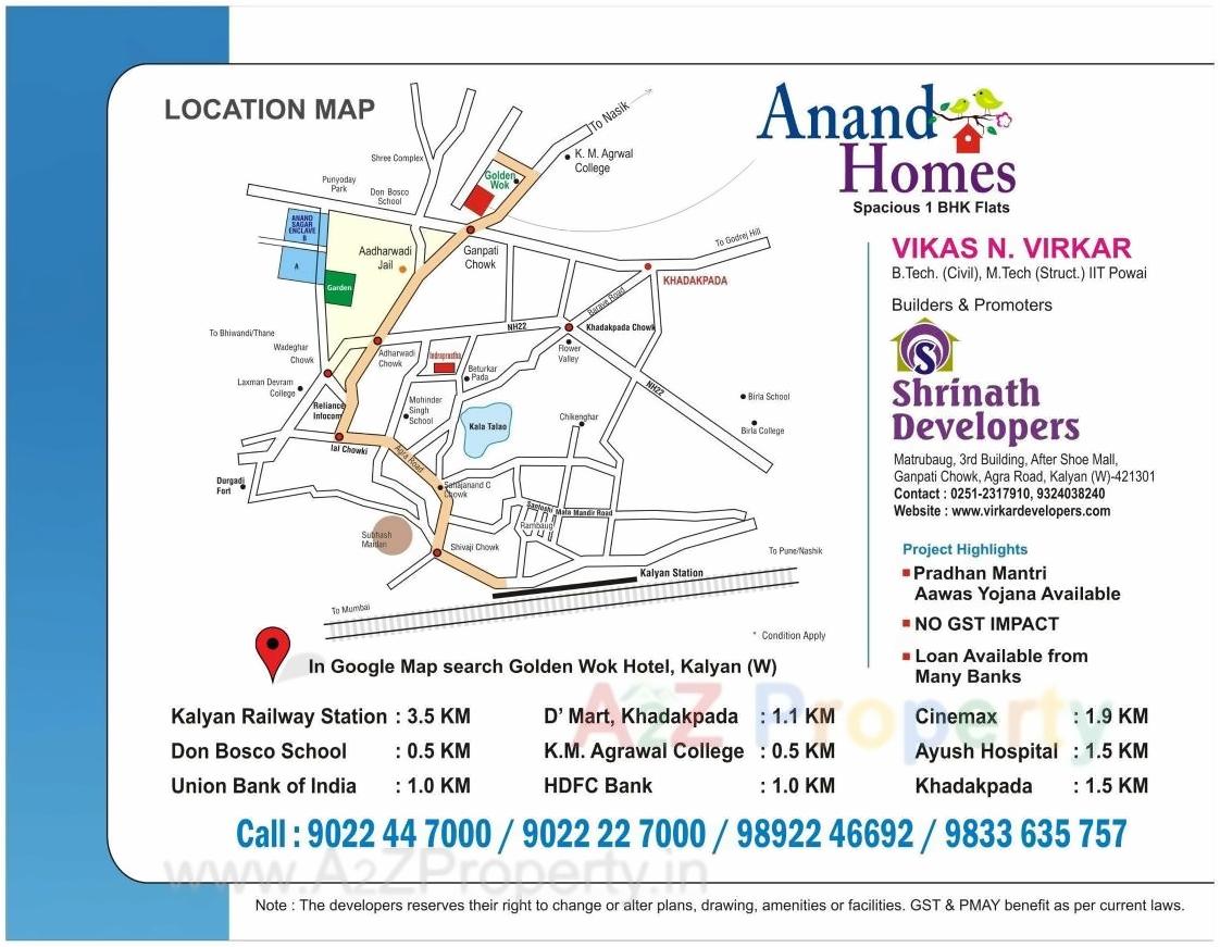  of real estate project Anand Homes located at Kalyandombivali-m-corp, Thane, Maharashtra