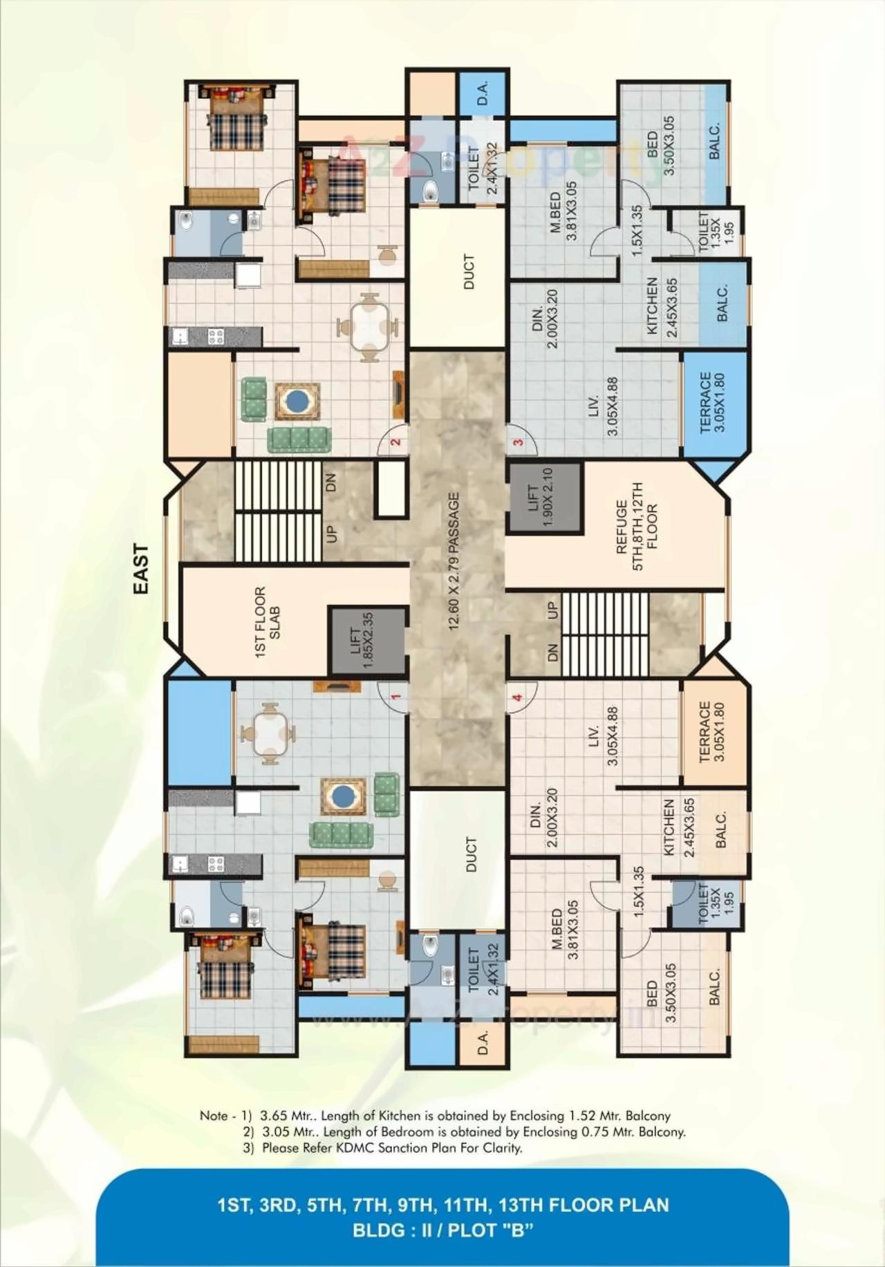 Layout of real estate project Anand Sagar Duos located at Kalyan, Thane, Maharashtra