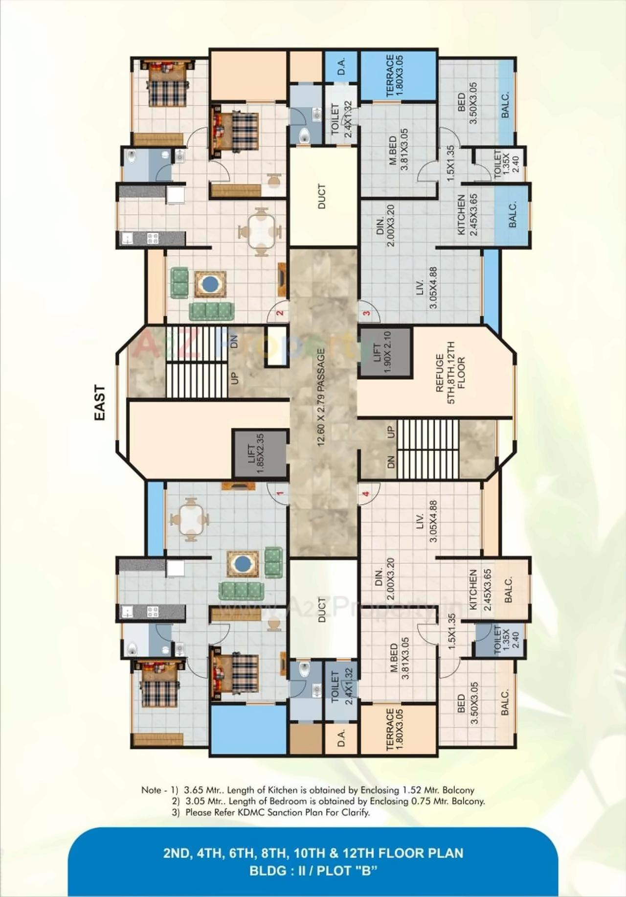 Layout of real estate project Anand Sagar Duos located at Kalyan, Thane, Maharashtra