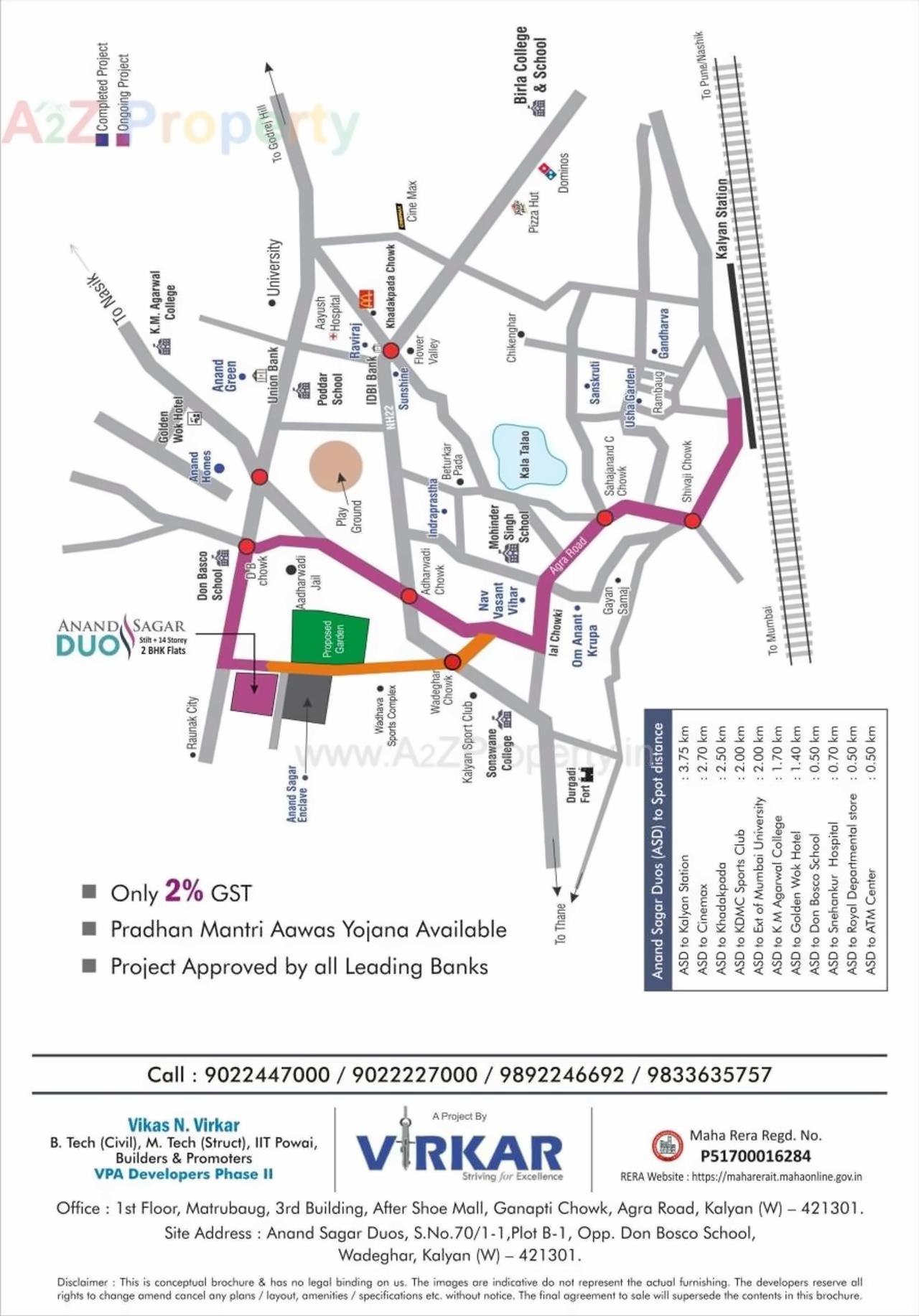  of real estate project Anand Sagar Duos located at Kalyan, Thane, Maharashtra