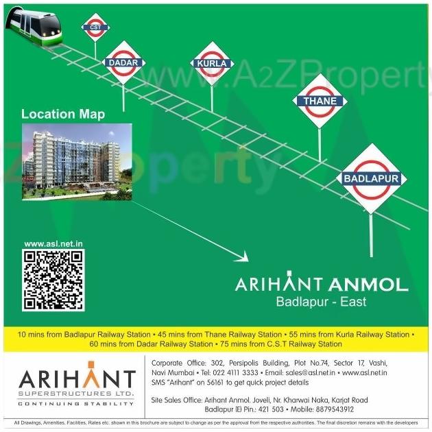  of real estate project Arihant Anmol located at Badlapur-m-cl, Thane, Maharashtra