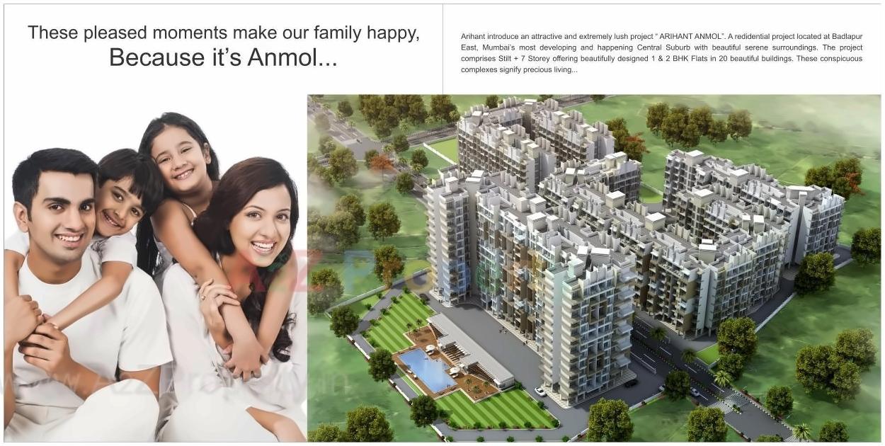  of real estate project Arihant Anmol located at Badlapur-m-cl, Thane, Maharashtra