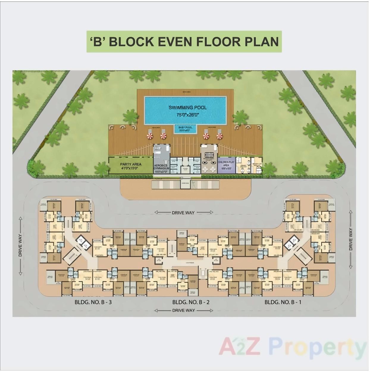 Layout of real estate project Arihant Anmol located at Badlapur-m-cl, Thane, Maharashtra