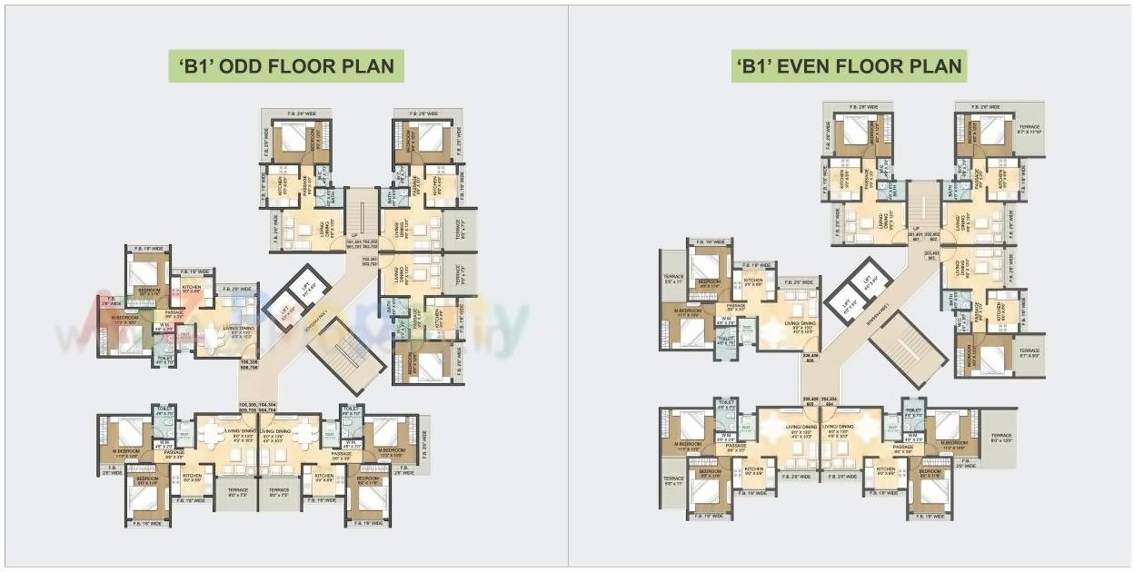 Layout of real estate project Arihant Anmol located at Badlapur-m-cl, Thane, Maharashtra
