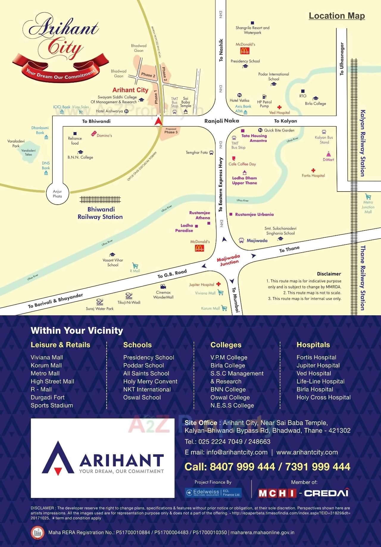  of real estate project Arihant City located at Bhiwandi-m-corp, Thane, Maharashtra