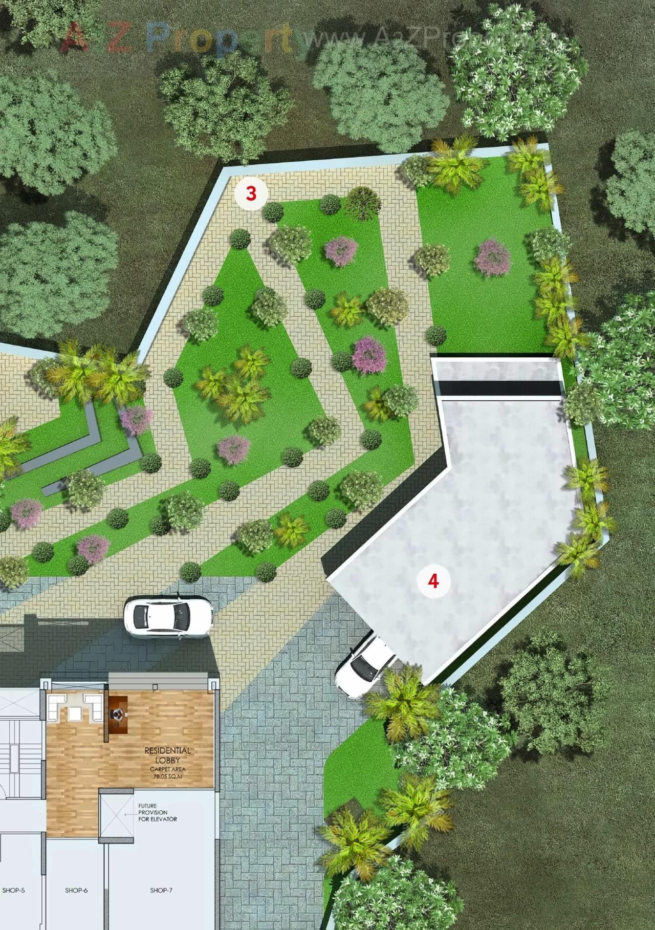 Layout of real estate project Asha Icon located at Dombivli, Thane, Maharashtra