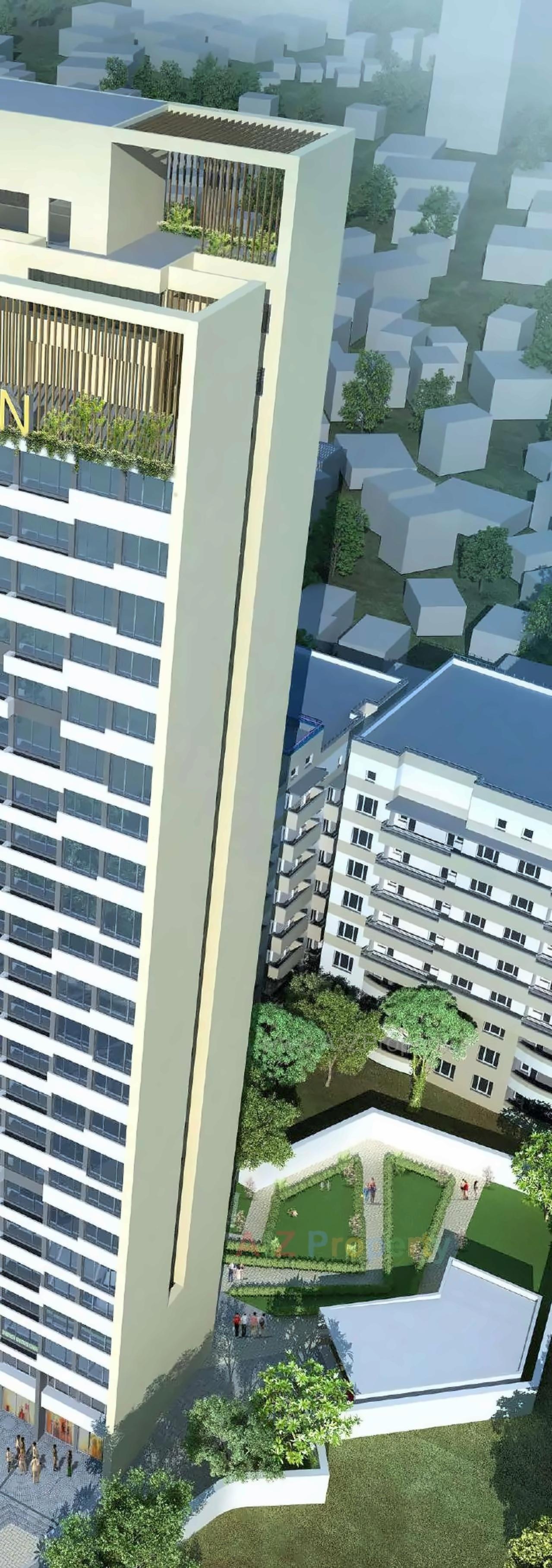 3D Elevation of real estate project Asha Icon located at Dombivli, Thane, Maharashtra