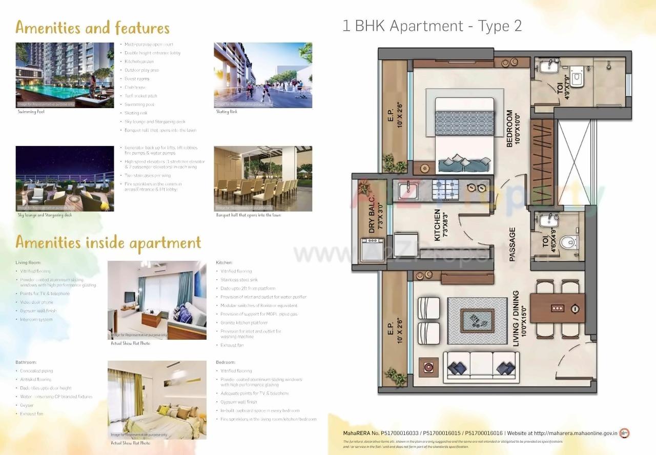 Layout of real estate project Ashar Edge located at Thane-m-corp, Thane, Maharashtra