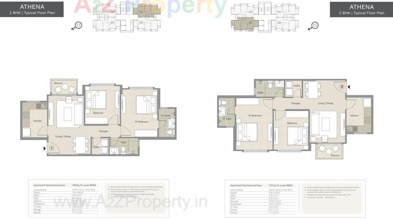 Layout of real estate project Athena located at Thane-m-corp, Thane, Maharashtra