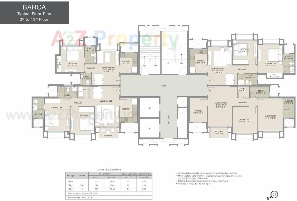 Layout of real estate project Athena located at Thane-m-corp, Thane, Maharashtra