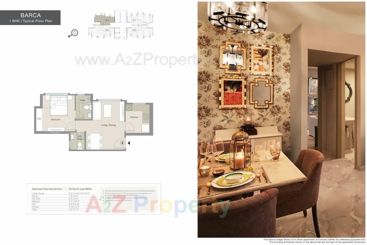 Layout of real estate project Athena located at Thane-m-corp, Thane, Maharashtra