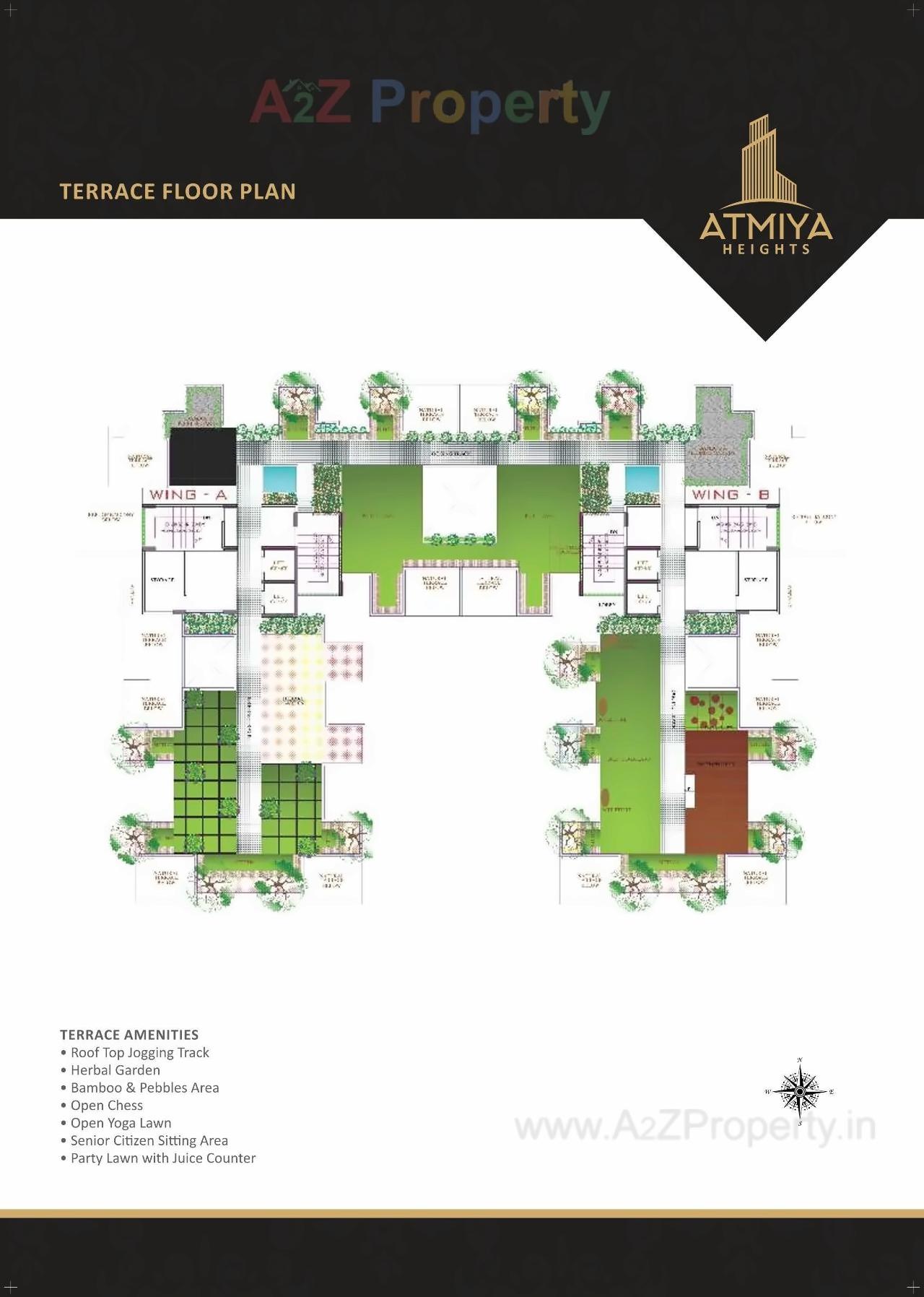 Layout of real estate project Atmiya Heights located at Sonavale, Thane, Maharashtra