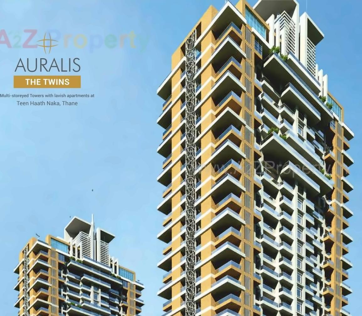 3D Elevation of real estate project Auralis The Twins located at Thane-m-corp, Thane, Maharashtra