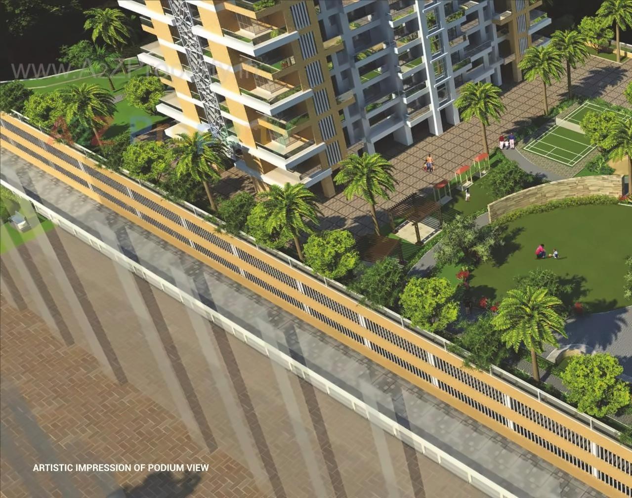 3D Elevation of real estate project Auralis The Twins located at Thane-m-corp, Thane, Maharashtra