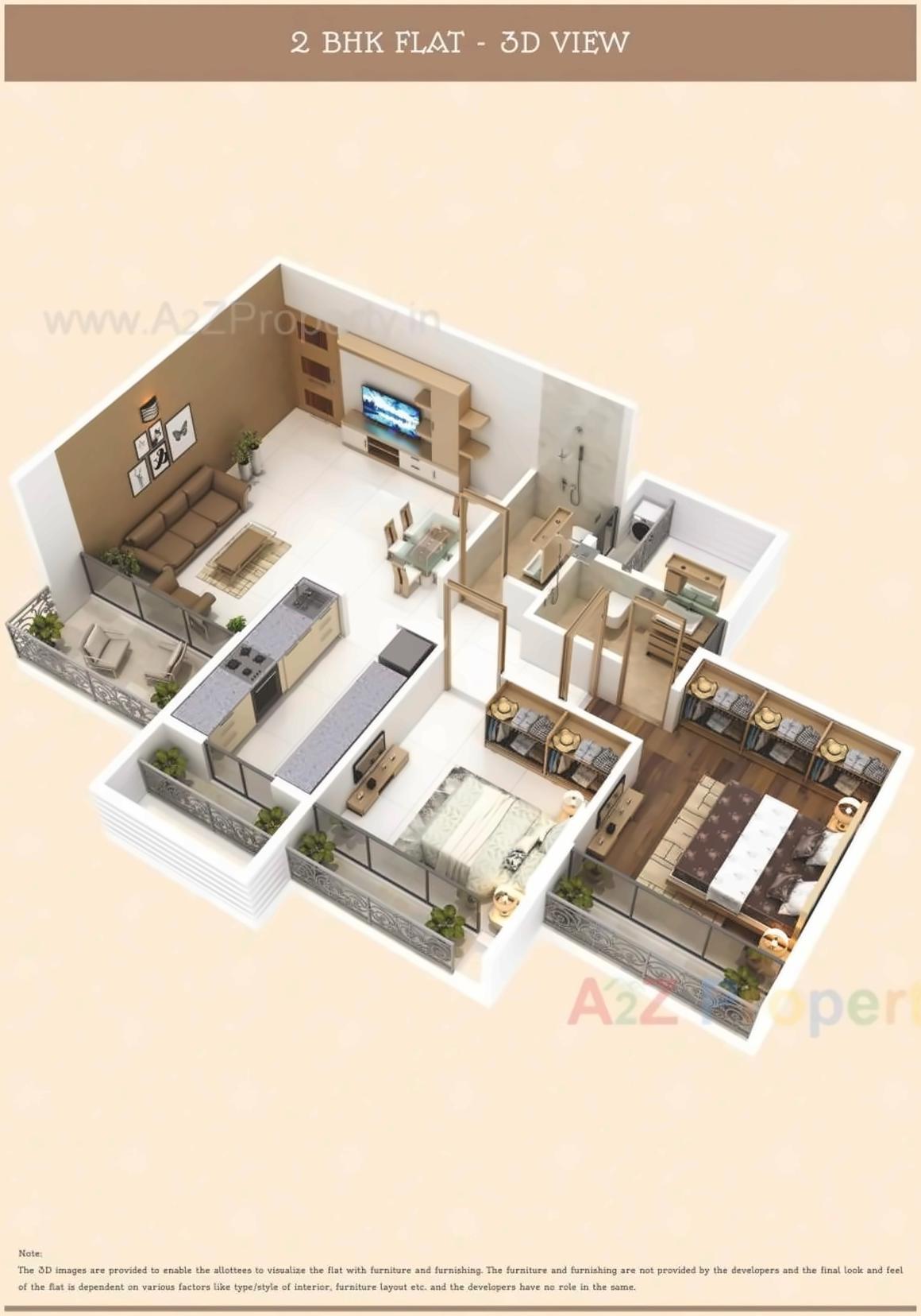 Layout of real estate project Balaji Shrushti located at Navi-mumbai-m-corp, Thane, Maharashtra