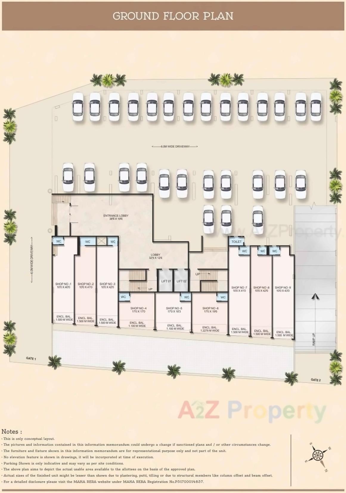Layout of real estate project Balaji Shrushti located at Navi-mumbai-m-corp, Thane, Maharashtra