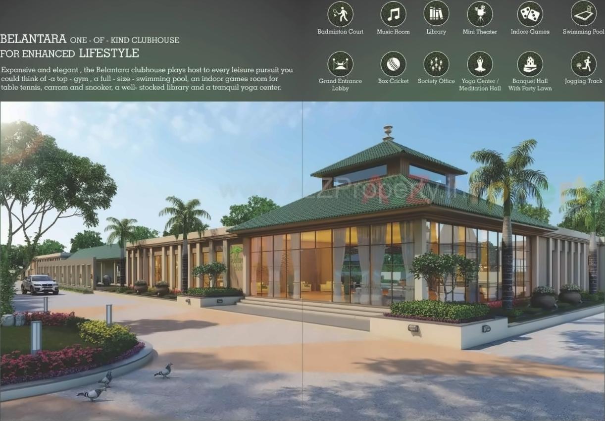 3D Elevation of real estate project Belantara located at Navi-mumbai-m-corp, Thane, Maharashtra