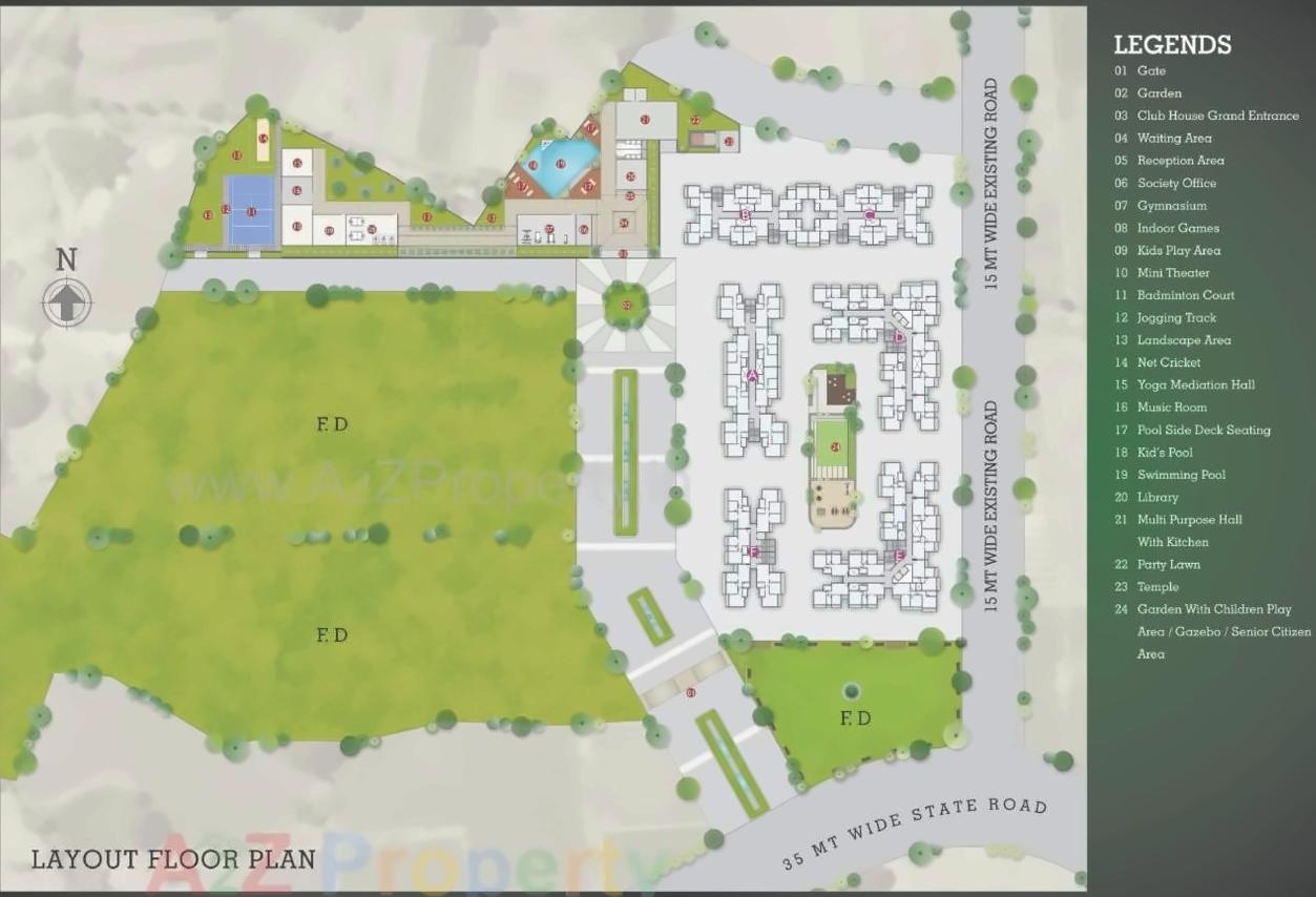 Layout of real estate project Belantara located at Navi-mumbai-m-corp, Thane, Maharashtra