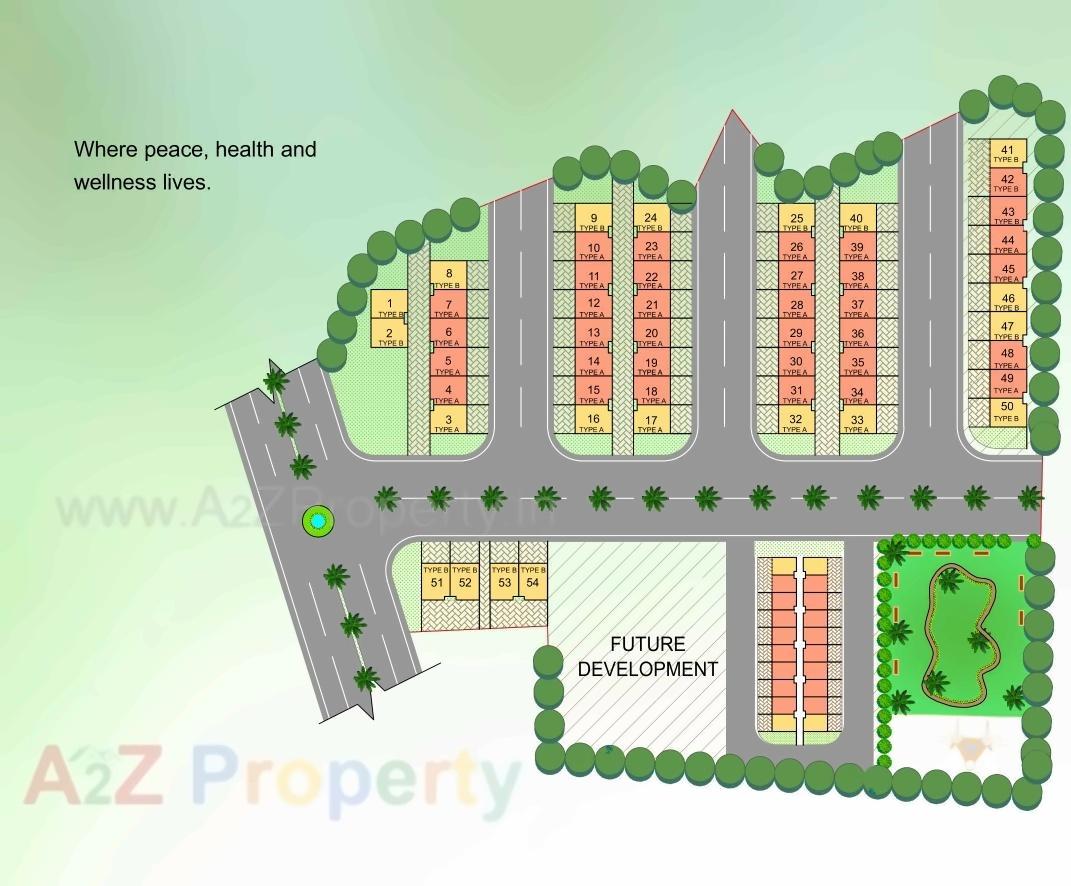 Layout of real estate project Benchmark Greens located at Vangani-ct, Thane, Maharashtra