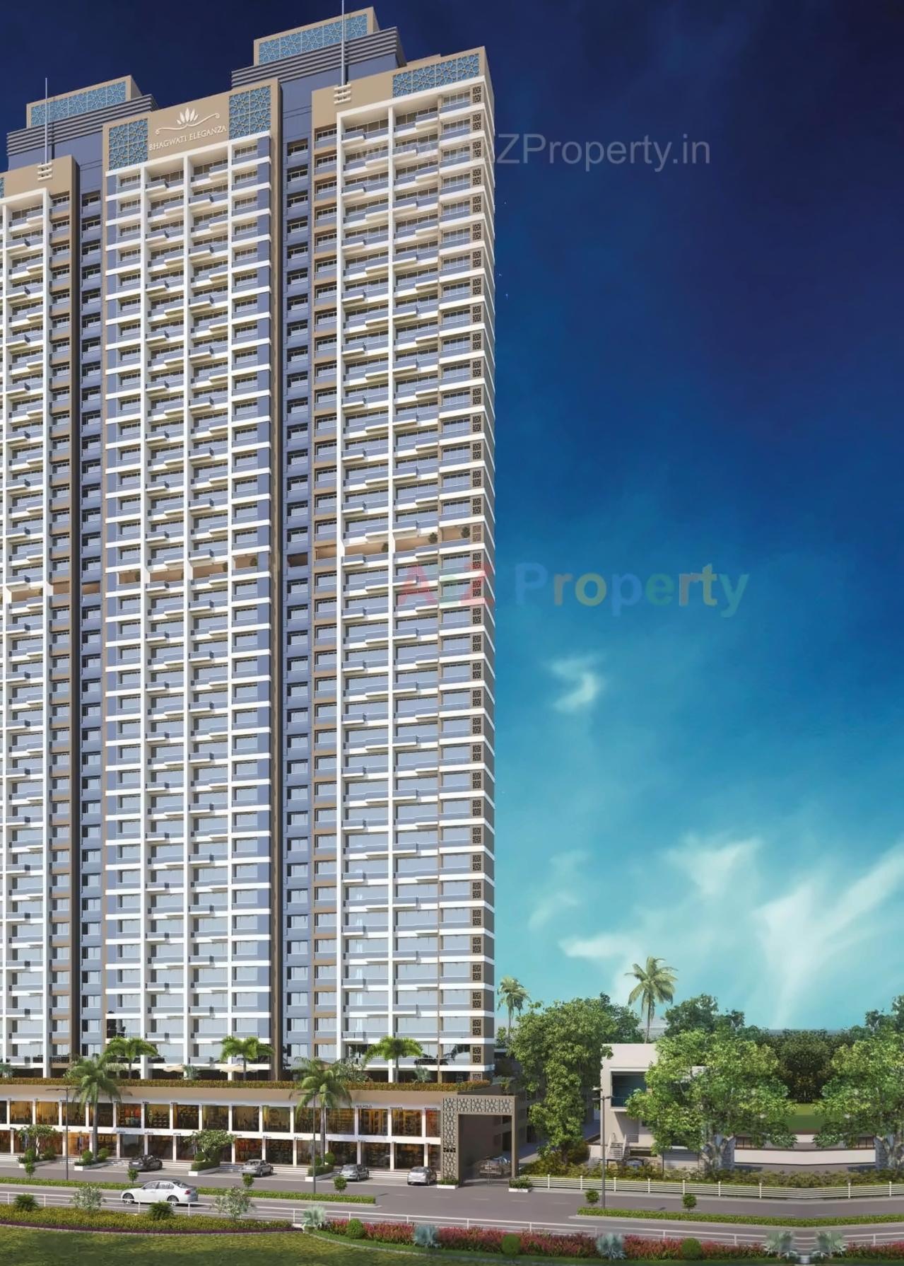 3D Elevation of real estate project Bhagwati Eleganza located at Navi-mumbai-m-corp, Thane, Maharashtra