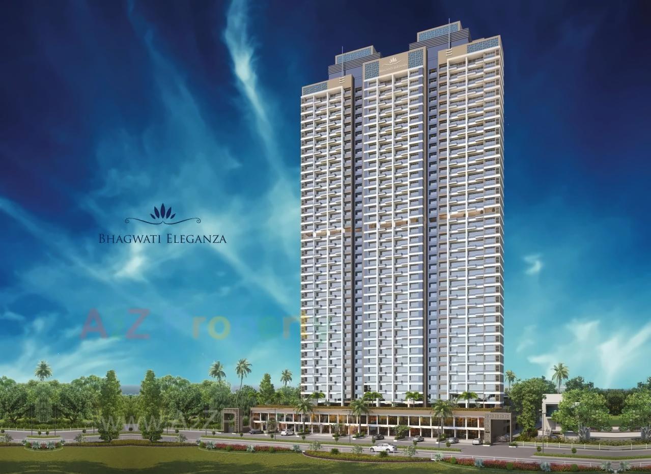 3D Elevation of real estate project Bhagwati Eleganza located at Navi-mumbai-m-corp, Thane, Maharashtra